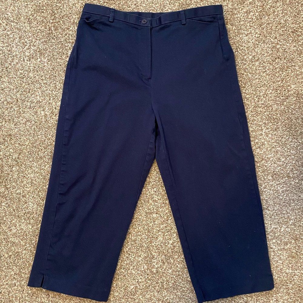 Mountain Lake High Waist Women's Navy Capris Size 12